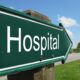 hospital sign in a rural area