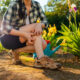 woman scratching her leg due to bug bites